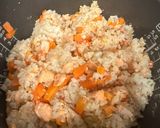 鮭と人参ごまの炊き込みご飯作り方2写真
