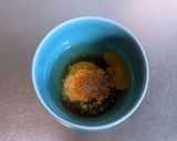 チーズ入り洋風ニラ玉作り方2写真