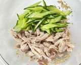 きゅうりと茹で鶏の和風ポン酢サラダ作り方6写真