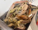 激ウマ！ズワイガニと渡蟹のトマトクリームパスタ作り方3写真