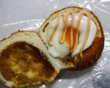 レンジで簡単！半熟卵　カレーパンサンド作り方3写真