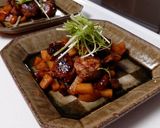 肉団子としいたけとじゃがいもの和風炒め作り方17写真
