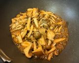 【簡単夕食】冷凍サバのきのこガリバタ添え作り方5写真