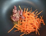 夏の夕飯！小松菜コンビーフチャンプル素麺作り方2写真
