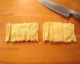 手作りパスタのペペロンチーノで食べ比べ作り方3写真