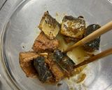 簡単！サバ缶のきくらげ和え作り方2写真