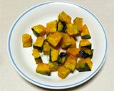 揚げかぼちゃとベーコンのデリ風サラダ作り方1写真
