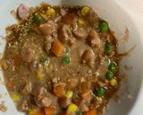 レンジ中華梅クリーム金平味オムライス弁当作り方5写真