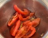 高齢者にも！簡単なトマトサラダ🍅作り方1写真
