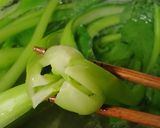 小松菜のなめ茸和え 柚子胡椒風味作り方1写真