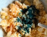 コンビニ食材!煮卵とキムチのやみつき飯作り方2写真