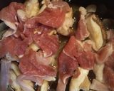 しいたけと豚の卵とじ作り方3写真