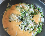 豆苗としらすの卵炒め作り方5写真
