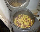 サツマイモとコーンの炊き込み御飯作り方4写真