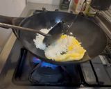 鰹節が決めて！大根の葉の漬けもの炒飯作り方3写真