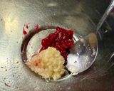 春菊と梅の発酵豆腐干サラダ作り方4写真