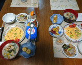 絹厚揚げと薩摩芋と舞茸の味噌汁作り方18写真