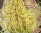 牛乳で！玉ねぎベーコンのクリームパスタ作り方7写真
