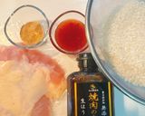 焼肉生だれで親鶏簡単炊飯器カオマンガイ作り方2写真