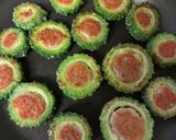 簡単！苦くない！ゴーヤの肉詰め照り焼き作り方4写真