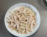 ほぐしチキンのゴマだれぶっかけそうめん作り方5写真