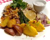へべすでさっぱり✽かぼちゃとクリチのデリ風サラダ作り方5写真