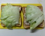 【簡単朝食】レタスのツナマヨホットサンド作り方4写真
