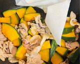 かぼちゃと豚肉の炒め物🎃作り方8写真