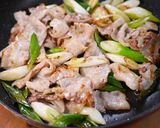 豚バラなすと白ねぎの焦がし味噌炒め🤩🍚作り方4写真
