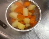 【簡単節約おばんざい】挽肉の肉じゃが風作り方1写真