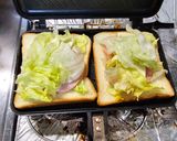 ハムとチーズの卵のホットサンド作り方5写真