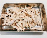 簡単！鶏ムネ肉と香味野菜のわさび和え作り方3写真