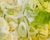 豚ひき肉と白菜のコンソメスープパスタ！作り方1写真