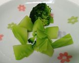 緑色野菜とさつまいもの胡麻だれサラダ作り方4写真