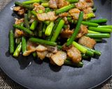 簡単豚バラ肉とニンニクの芽の炒め物作り方6写真