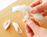 レンジで簡単!ささみとオクラの辛子醤油和え作り方2写真