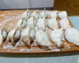 生地から餃子を作る-牛肉と海鮮の水餃子作り方8写真