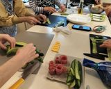 トマトの冷製パスタ&きゅうりの飾り切り作り方6写真