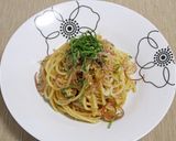 茗荷、大葉と梅のパスタ作り方3写真
