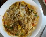 レンジ簡単梅クリーミー焼うどん味炒飯弁当作り方11写真