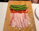 お弁当にも◎夏野菜の彩り肉巻き生姜焼き風作り方4写真