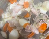 基本の豚汁　野菜たっぷり作り方3写真