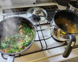 ニラたっぷり！担々麺風豆乳クリームパスタ作り方6写真