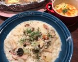6種の木の子のクリームスープパスタ作り方19写真