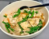 鶏むね肉とインゲンと人参とエノキの生姜焼き作り方10写真