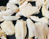 鶏肉と長ネギのからし味噌炒め作り方1写真
