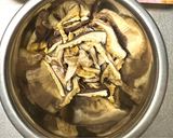 生姜たっぷり！鶏レバーと干し椎茸の甘辛煮作り方1写真