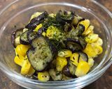 🔰簡単!トロトロなすととうもろこしのバターのり塩作り方6写真