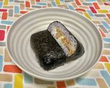 超簡単☆ゆかりとから揚げのおにぎらず♪♪作り方6写真