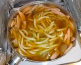 ギョニソと野菜のかき玉煮込みうどん作り方5写真